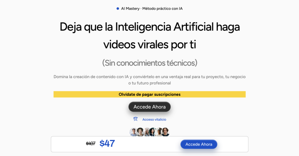 AI Mastery: curso práctico de creación de contenido con IA
