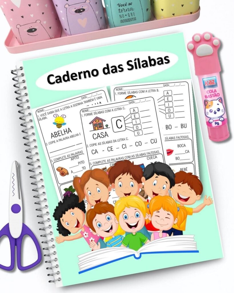Caderno de Sílabas A-Z imprimible para alfabetización (BR → AR)