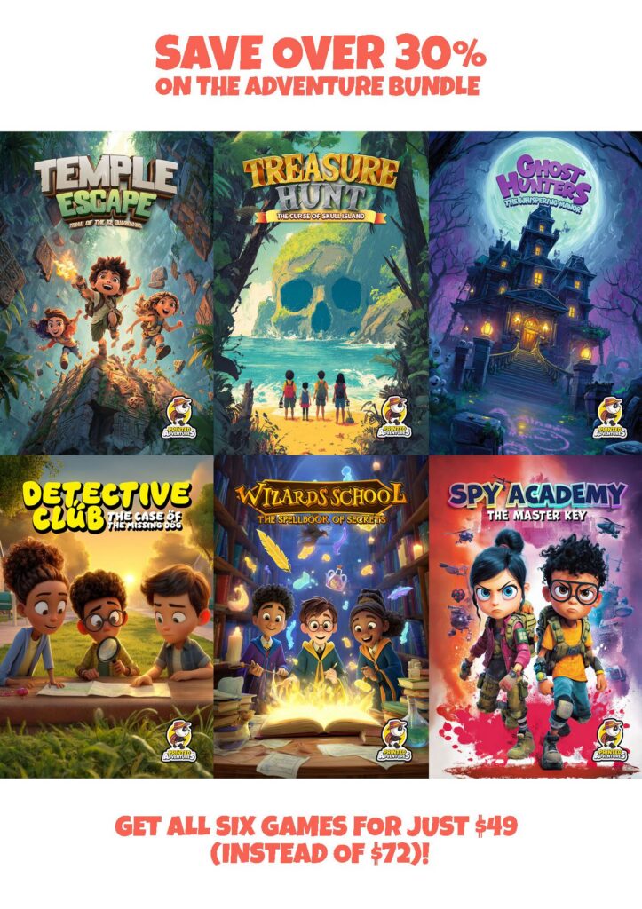 VIP: Printed Adventures Bundle — aventuras imprimibles de lógica para niños