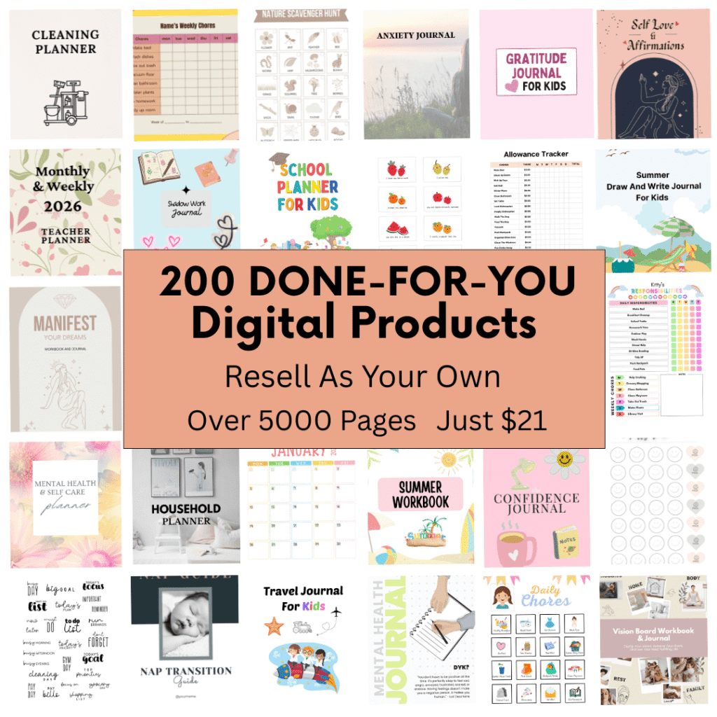 Bundle PLR de planners y journals editables con derechos de reventa