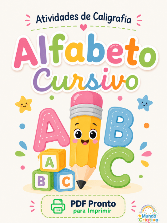 Caderno Completo de Caligrafia: +300 actividades imprimibles para niños (1º a 6º grado)