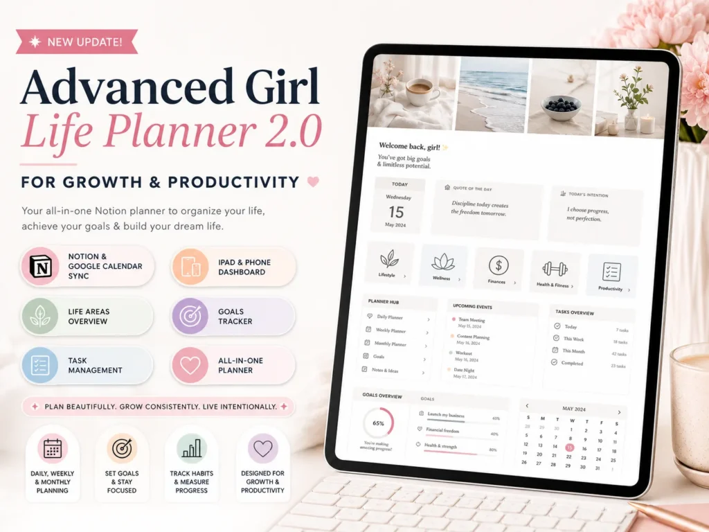 Her's Notion Planner: plantilla Notion todo-en-uno para vida, hábitos y finanzas