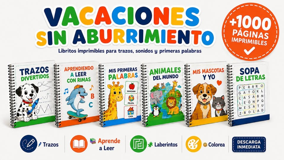 Kit Imprimible: +1000 actividades para niños sin pantallas (pago único)