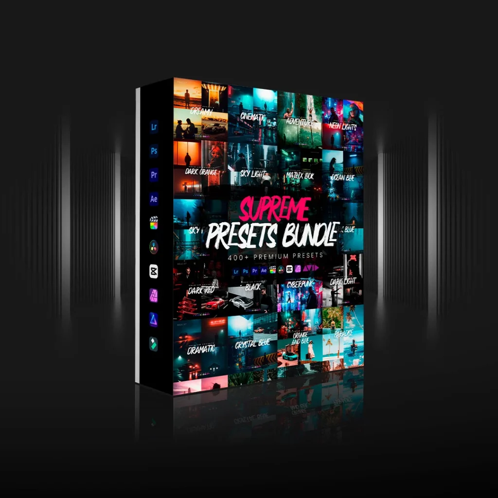 Supreme Presets Bundle: 400 presets Lightroom + 200 LUTs de video con pago único