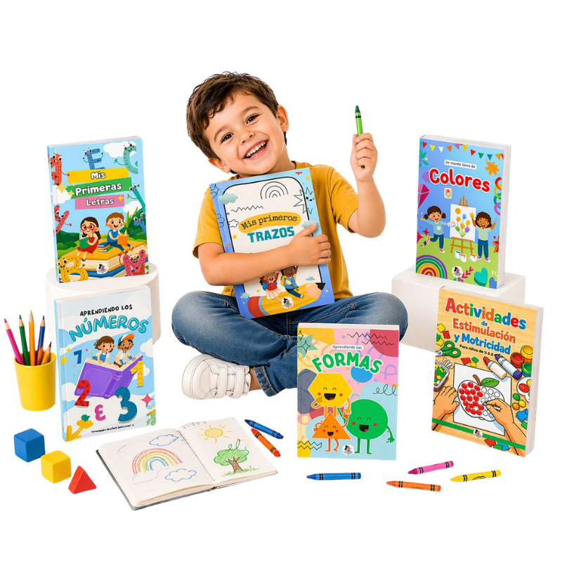 Kit Aprende Jugando: 300 actividades imprimibles para niños de 1 a 4 años